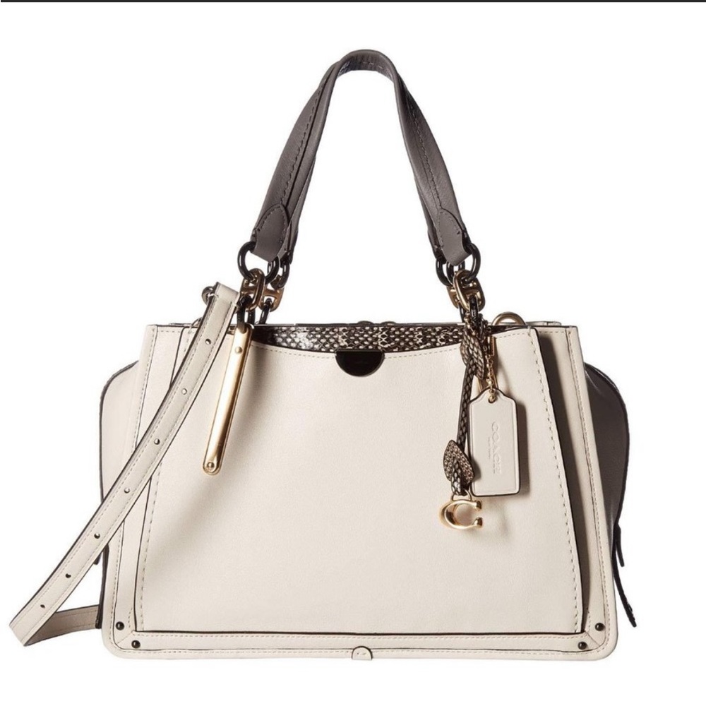 👜EUC COACH Exotic Mixed Leather Dreamer Small Satchel